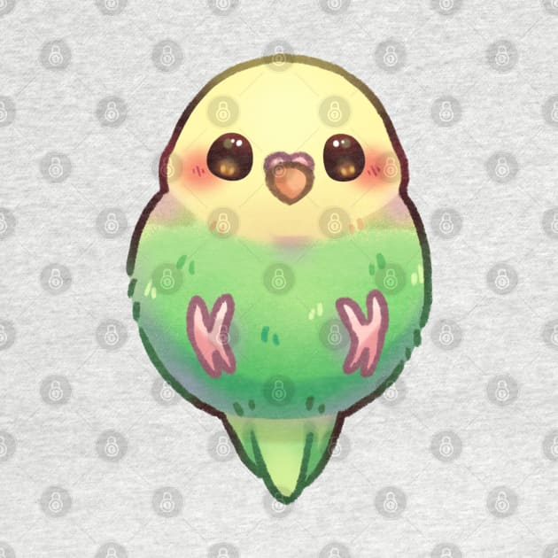 Green Parakeet by Riacchie Illustrations